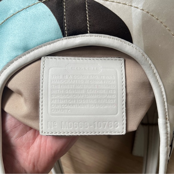 Coach Ergo Optic Shoulder Handbag Purse, model #10783. - Picture 9 of 10